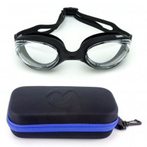 Óculos Speedo Hydrovision Preto + Estojo Medinas Logo Azul 1